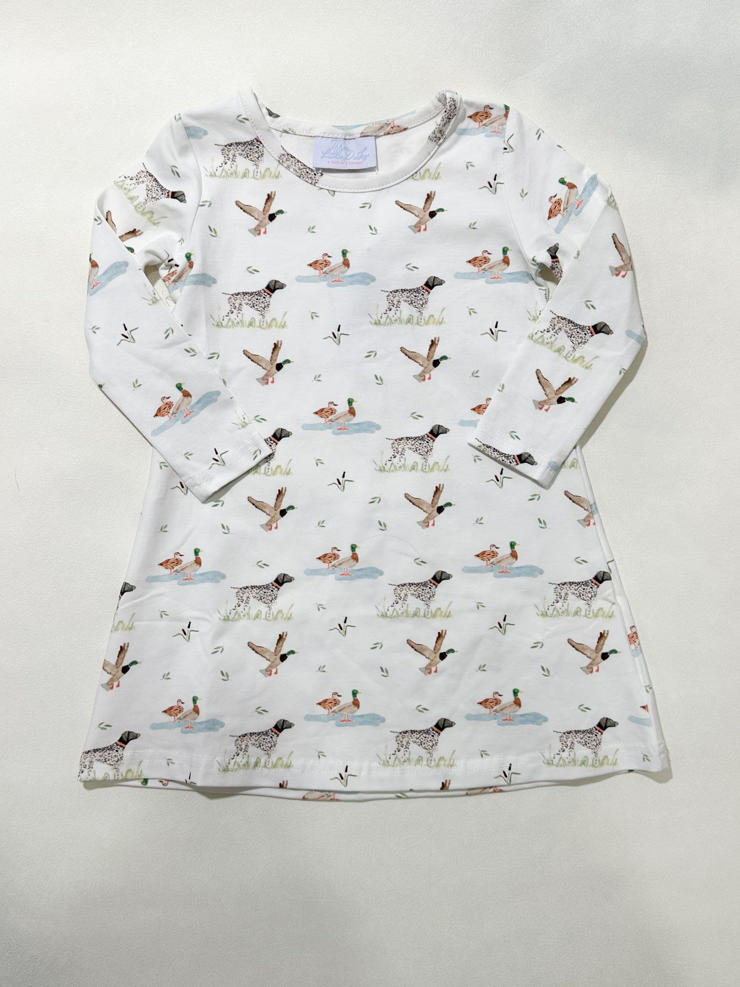 Charlotte Long Sleeve Play Dress- Duck Duck Dog