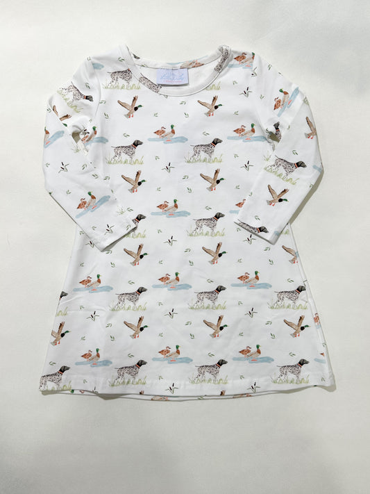 Charlotte Long Sleeve Play Dress- Duck Duck Dog