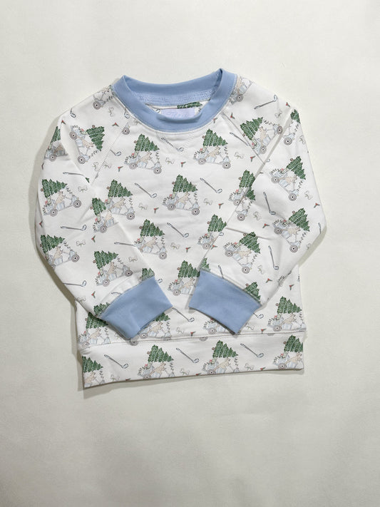 Campbell Crewneck- Fairway Tinsel Club (Brookhaven Blue)