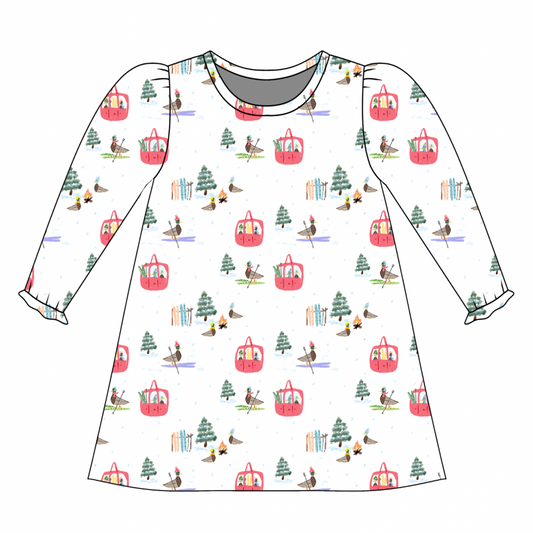 *PRE-ORDER* Charlotte Long Sleeve Play Dress- Cedarwood Cottage