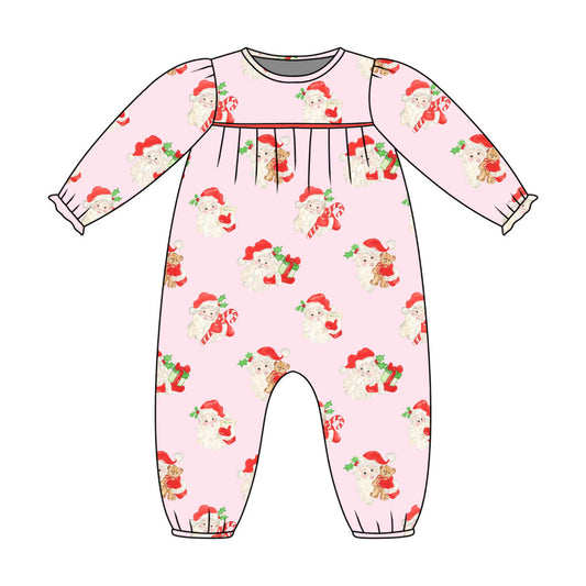 *PRE-ORDER* Ruthie Romper- Gifts of Joy in Merry Pink (Rutledge Red)