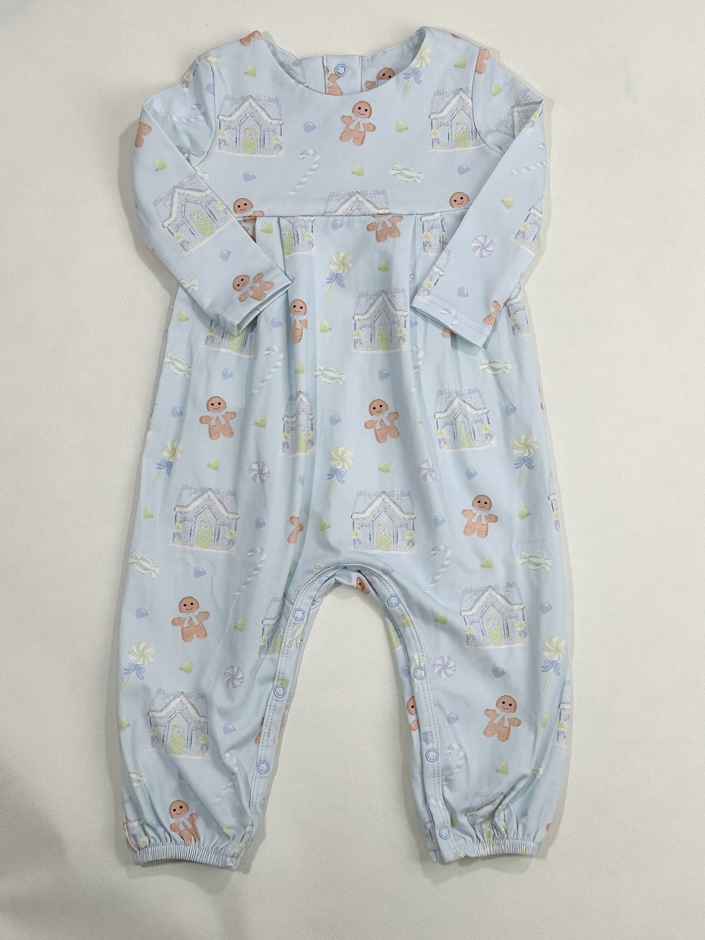 James Romper- Candyland Dreams in Baltic Blue