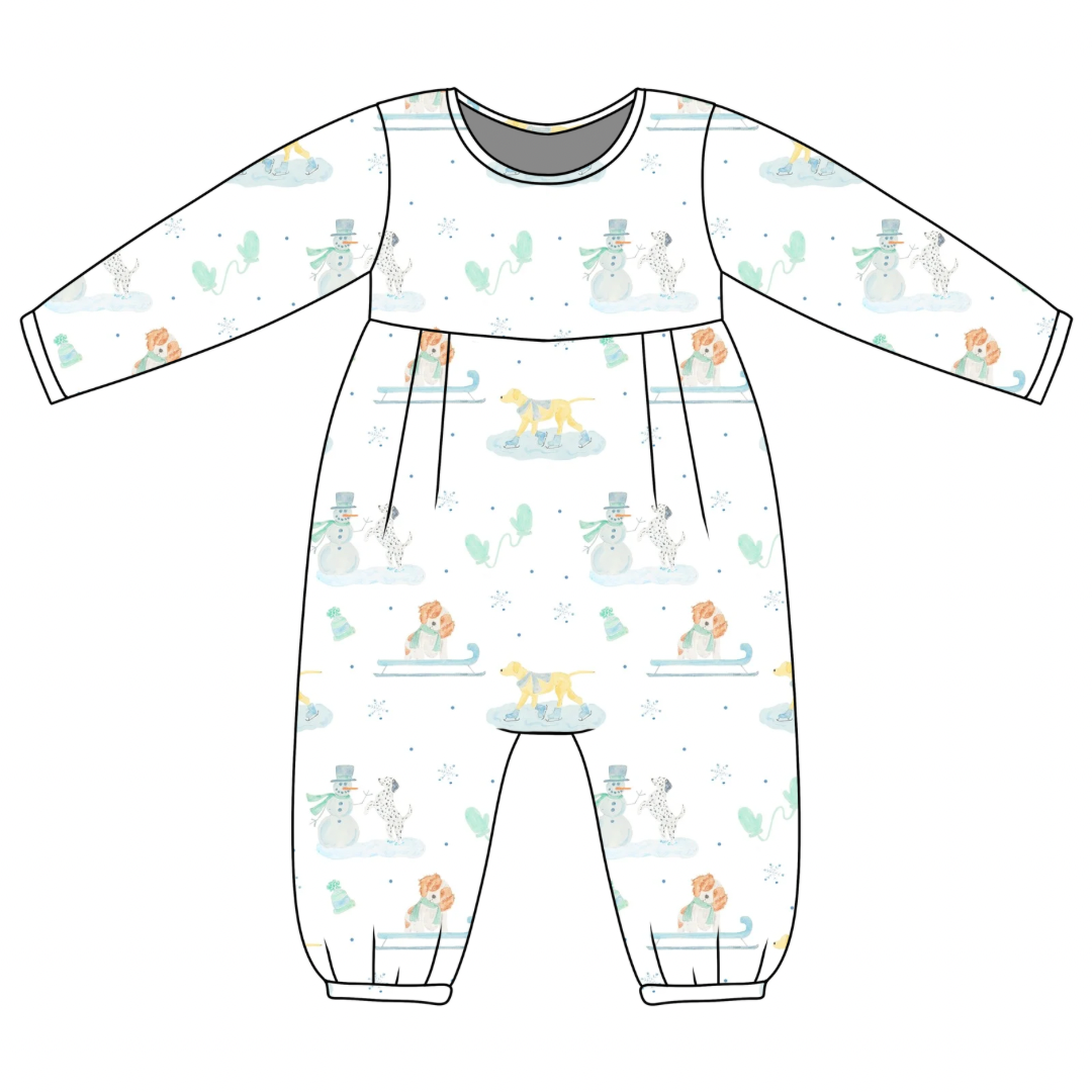 *PRE-ORDER* James Romper- Snow Pups