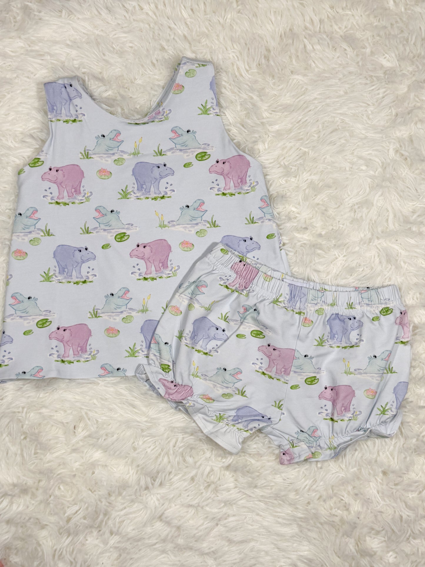 Brynn Bloomer Set- Magnolia Marsh Hippos