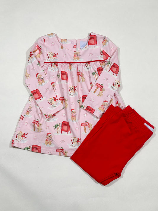 Emma Kate Set- Letter to Santa Paws (Rutledge Red)