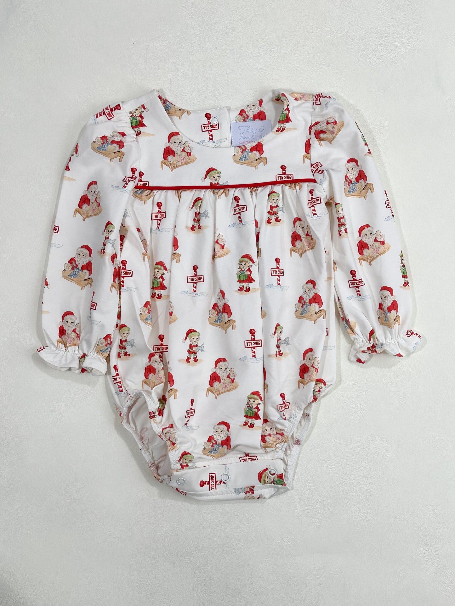 Abigail Long Sleeve Bubble- Kringle & Co. (Rutledge Red)