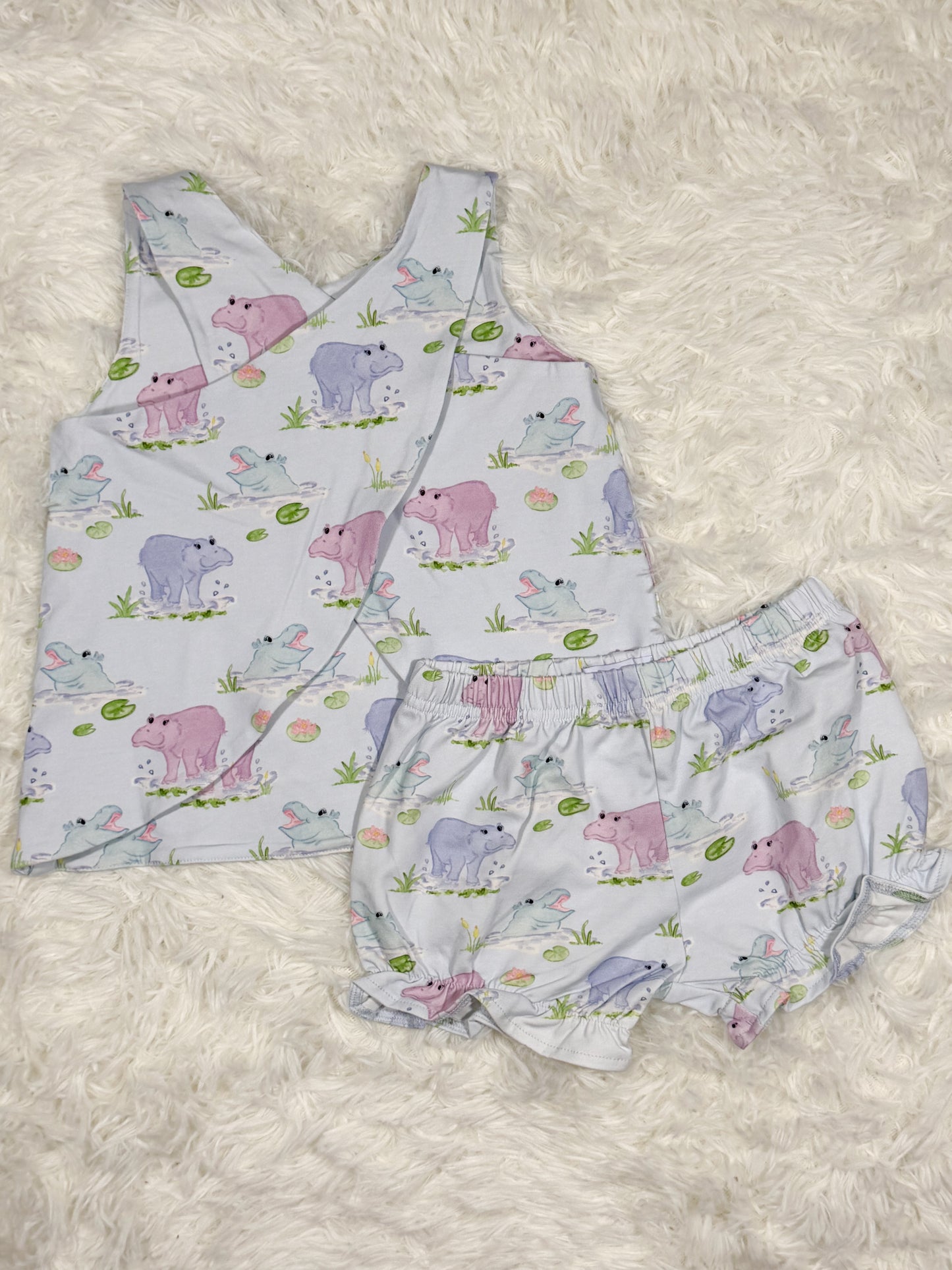 Brynn Bloomer Set- Magnolia Marsh Hippos