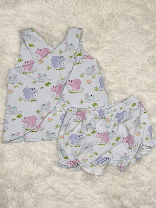 Brynn Bloomer Set- Magnolia Marsh Hippos