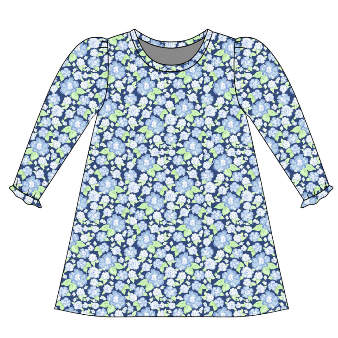 *PRE-ORDER* Charlotte Long Sleeve Play Dress- Covington Park Floral