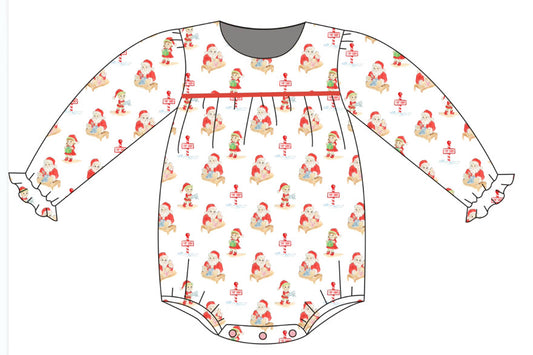 *PRE-ORDER* Abigail Long Sleeve Bubble- Kringle & Co. (Rutledge Red)