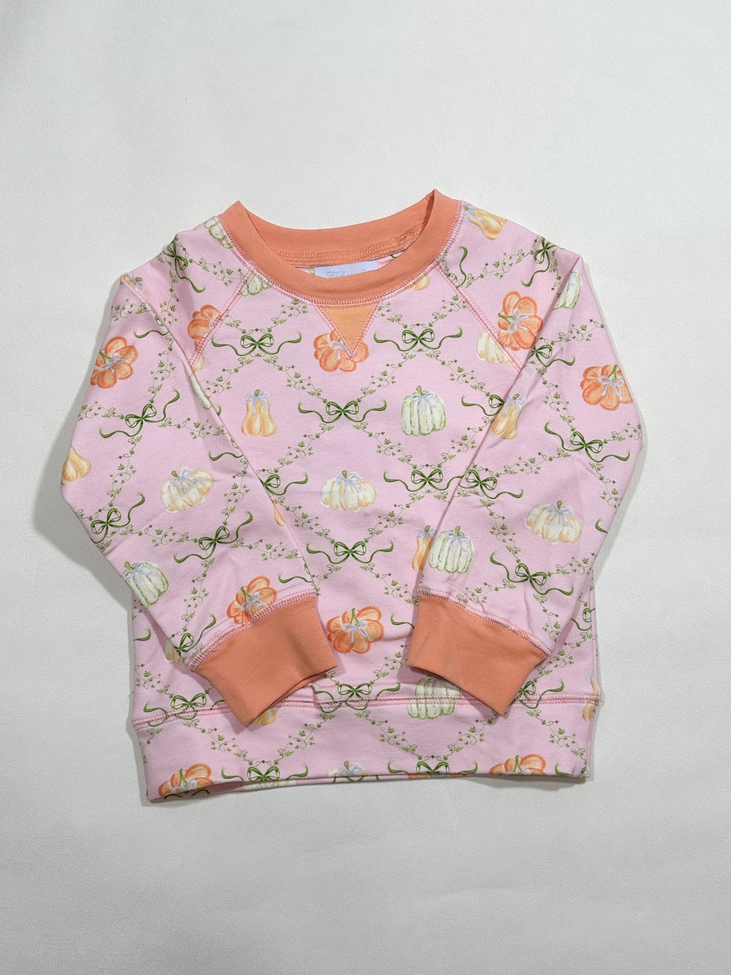 Campbell Crewneck- Ribbons & Vines (Summerland Sherbert)