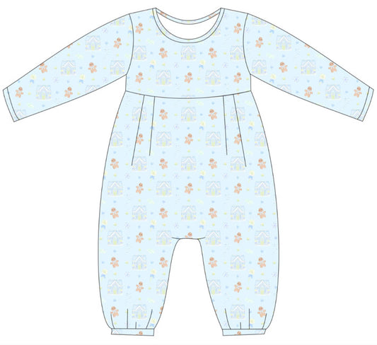 *PRE-ORDER* James Romper- Candyland Dreams in Baltic Blue