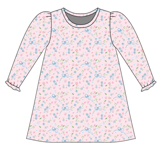 *PRE-ORDER* Charlotte Long Sleeve Play Dress- Mabry Park Floral