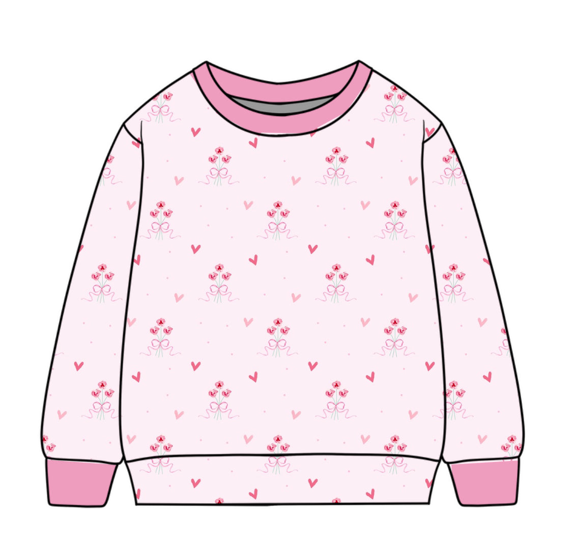 *PRE-ORDER* Campbell Crewneck- Sweetheart Bouquet