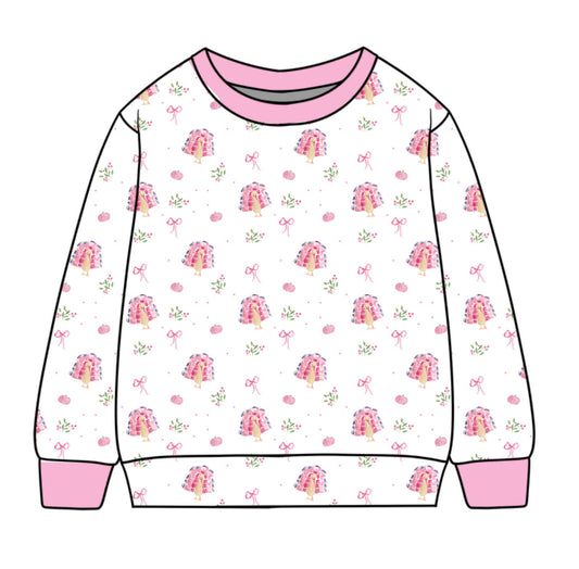 *PRE-ORDER* Campbell Crewneck- Gobble Gobble (Pennington Bay Pink)