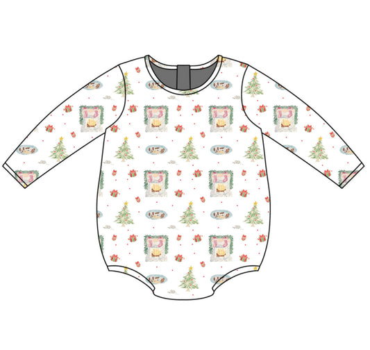 *PRE-ORDER* Bates Long Sleeve Bubble- Not a Creature was Stirring