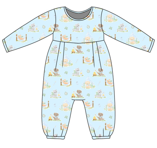 *PRE-ORDER* James Romper- Pawprints & S’mores