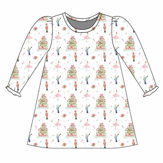 *PRE-ORDER* Charlotte Long Sleeve Play Dress- Night at the Ballet