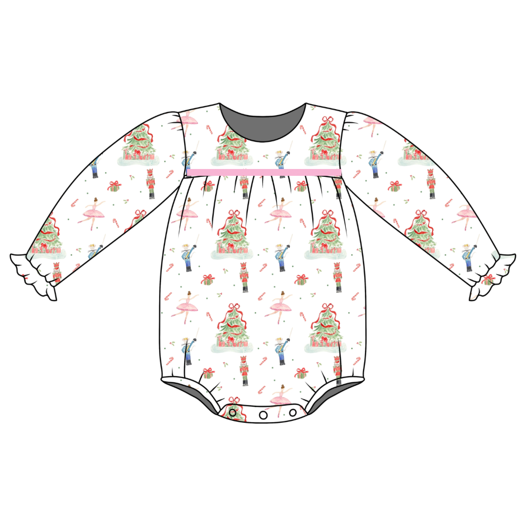 *PRE-ORDER* Abigail Long Sleeve Bubble- Night at the Ballet (Pennington Bay Pink)