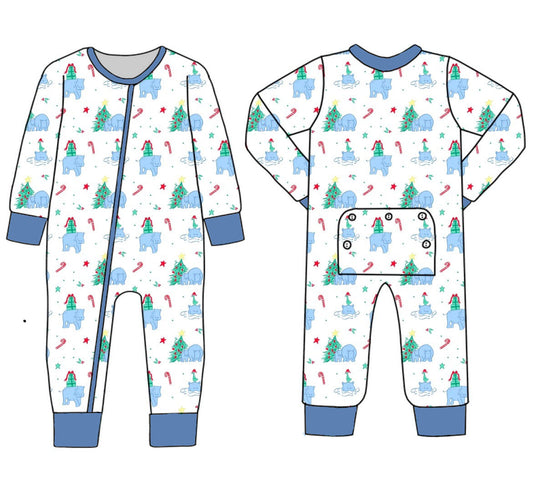 *PRE-ORDER* Sinclair Sleeper- I Want a Hippopotamus for Christmas (Brighton Bay Blue)