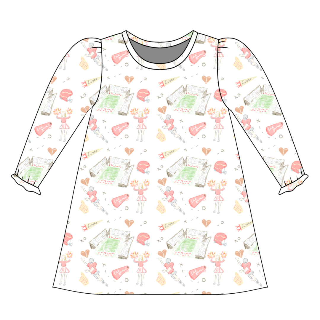 *PRE-ORDER* Charlotte Long Sleeve Play Dress- End Game