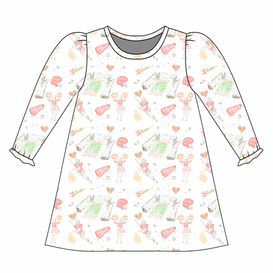 *PRE-ORDER* Charlotte Long Sleeve Play Dress- End Game