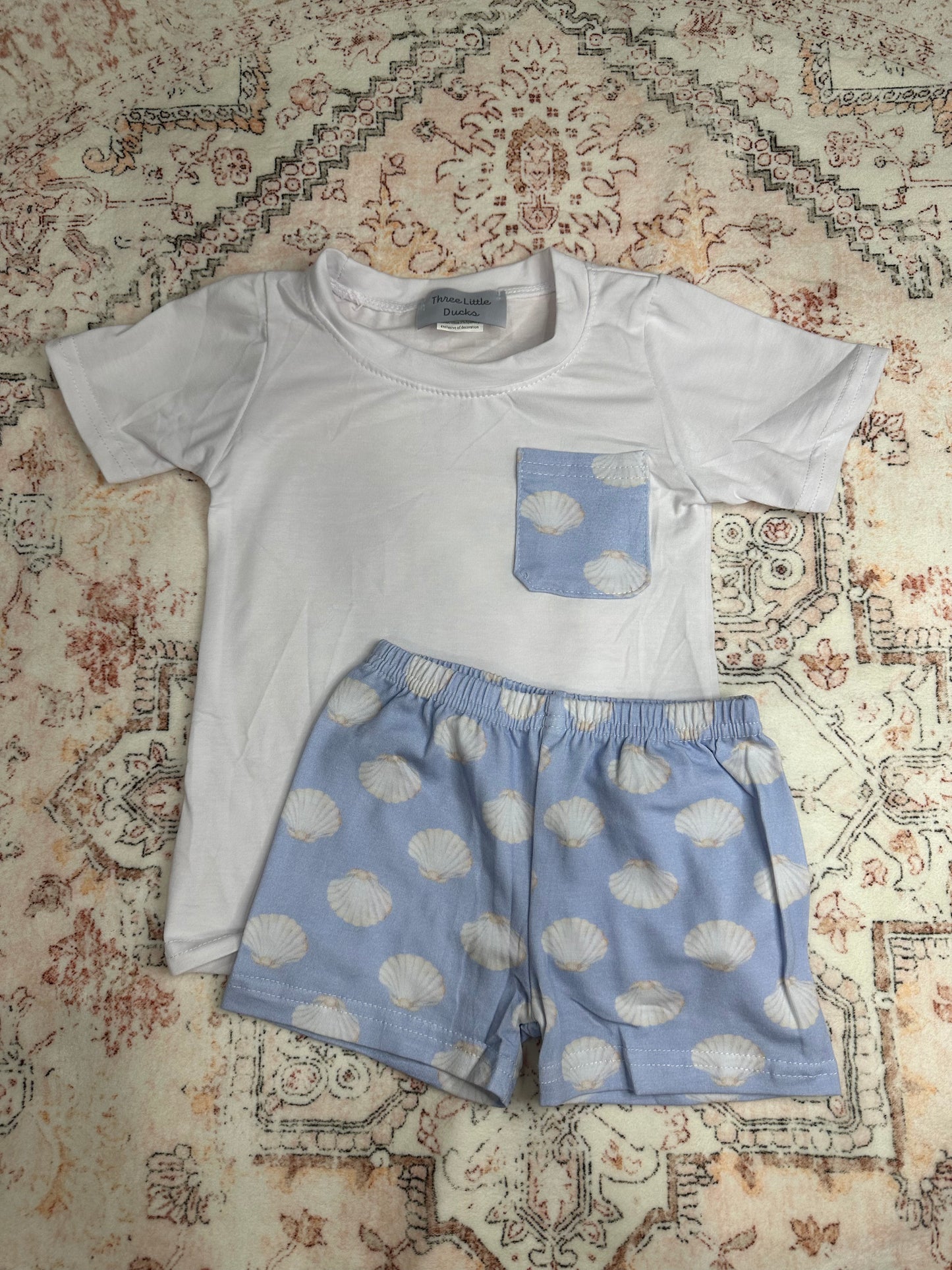 Jackson Shorts Set- Blue Shells