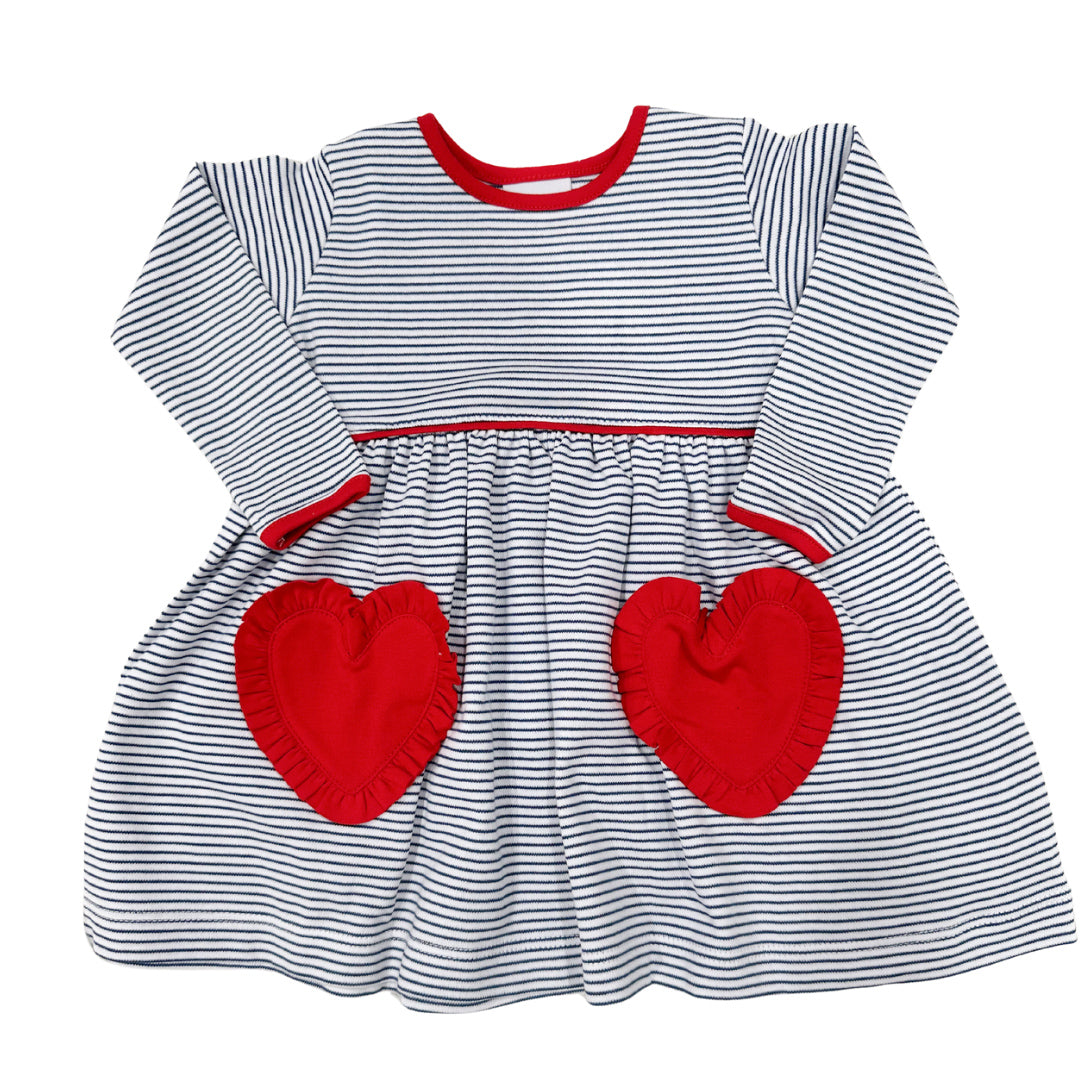 Popover Dress with Heart Pockets