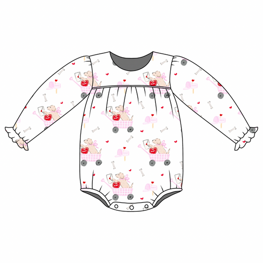 *PRE-ORDER* Abigail Long Sleeve Bubble- Puppy Post