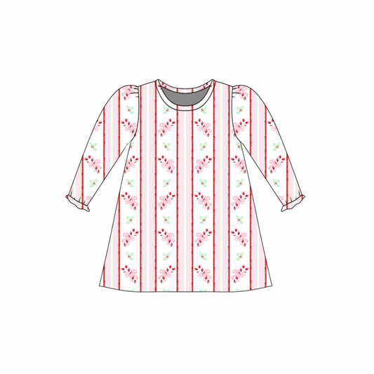 *PRE-ORDER* Dolly Dress- Candy Cane Kisses