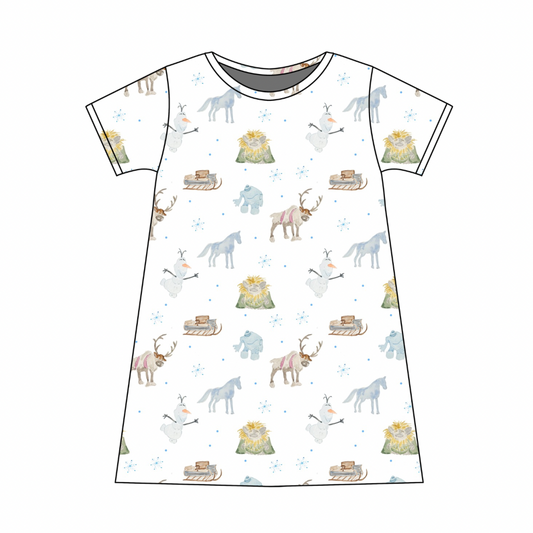PREORDER Charlotte Play Dress- Snow Friends