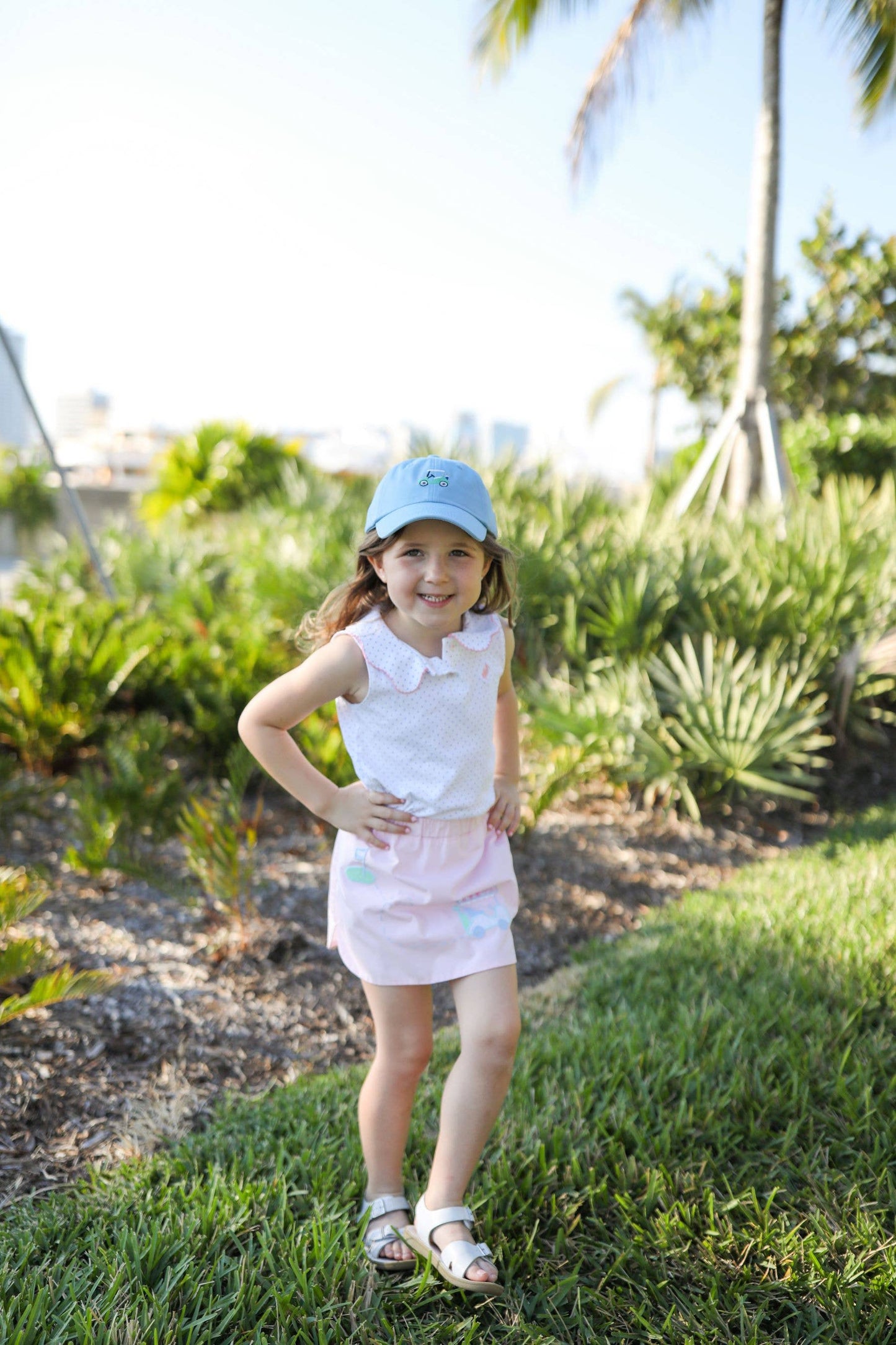 Golf Cart Bow Baseball Hat (Girls)