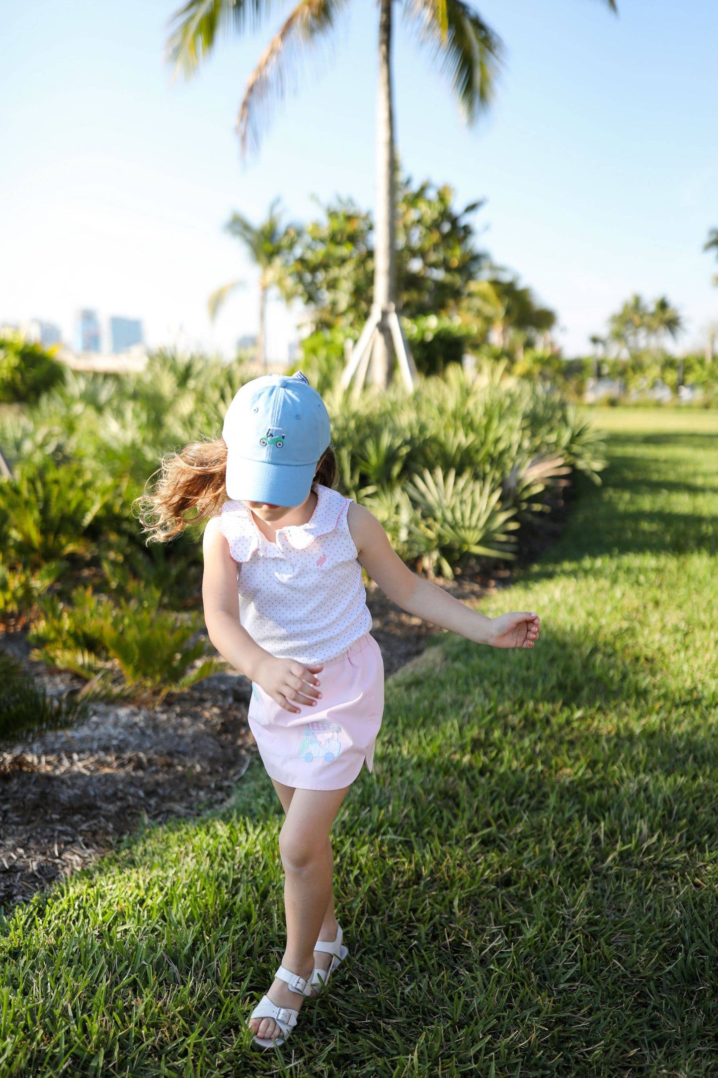 Golf Cart Bow Baseball Hat (Girls)