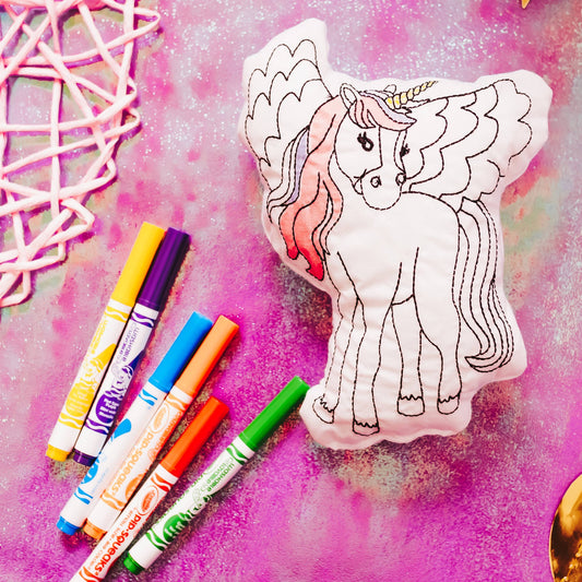 Magical Horse (Alicorn) Color It Craft Kit for Kids