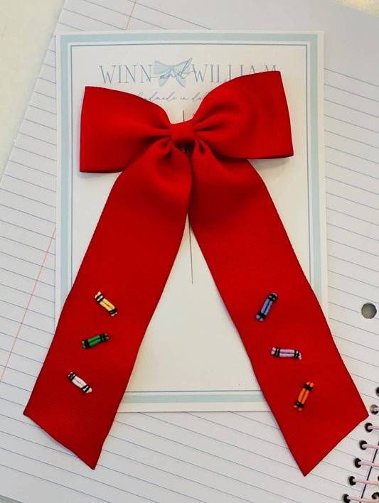 Bullion Crayon Long-Tail Bow